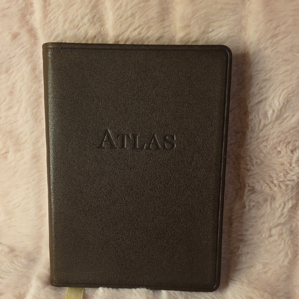 Coach Leather Bound Atlas 1997 VINTAGE